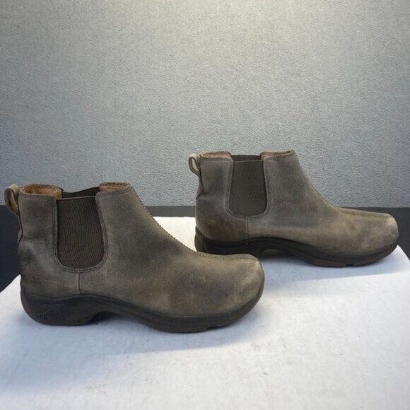 Dansko Kipling Women's Brown Distressed Leather Pull On Ankle Boots,Size 38 - Picture 1 of 12